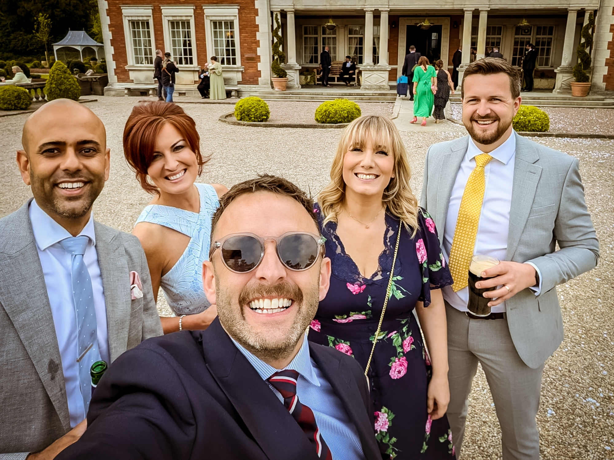 Edited wedding guest photo